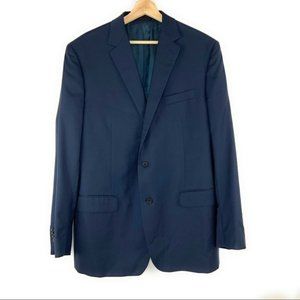 Paul Betenly Navy Blue 2 Button Blazer